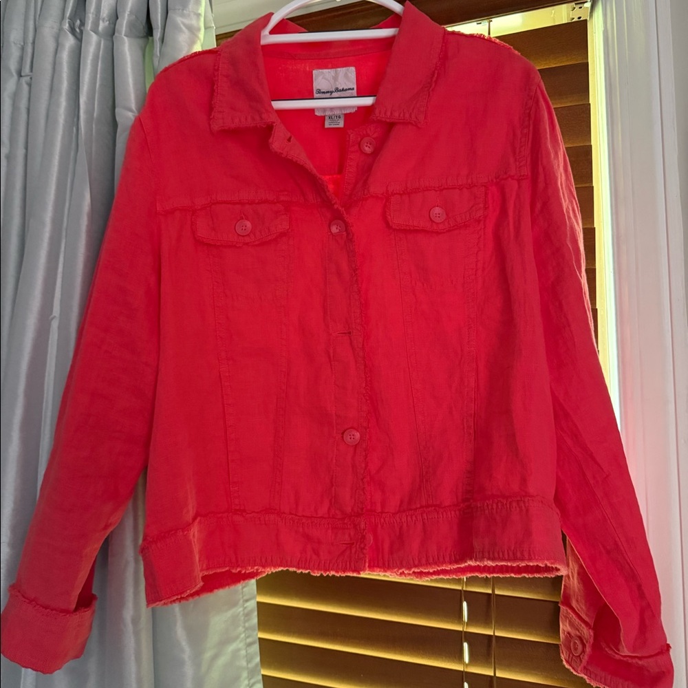 Tommy Bahama like new linen jacket